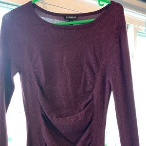 express shimmer dress size xsmall